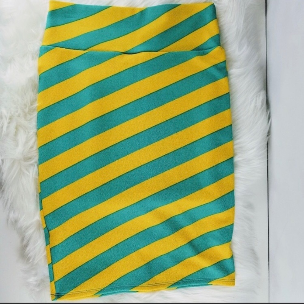 LuLaRoe Striped Straight ‘Cassie’ Pencil Skirt, S